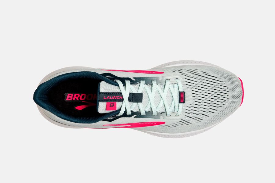 Brooks Launch 8 Road Löparskor Dam - Grå/Rosa - 0763-WJGZH